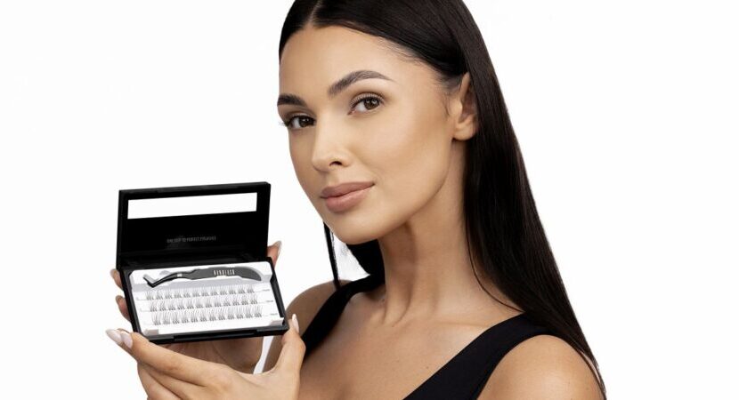 pre glued lashes clusters nanolash